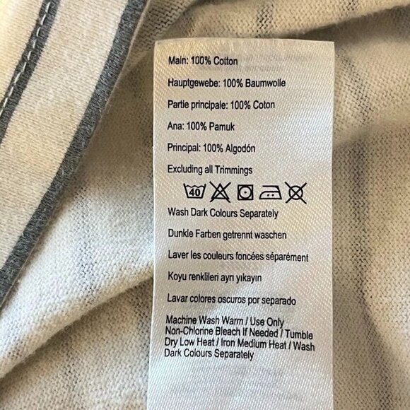 Joules Harbour Striped Bird Print Top Whimsy Nature Boho Grandma Cottage Core 10 - Picture 9 of 9